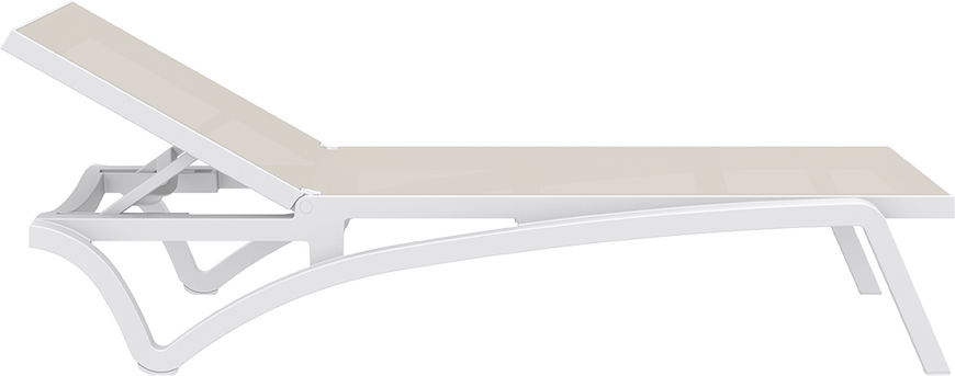 Комплект із 2 шезлонгів Onto Siesta Pacific + Стіл Siesta Ocean Side Table - White Taupe