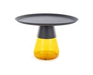 Столик журнальный TIFFANYA B Signal 70x70 Черный/Оранжевый фотография