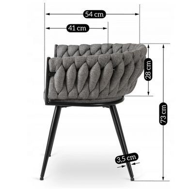 Стул MEBEL ELITE EMPOLI Серый фотография