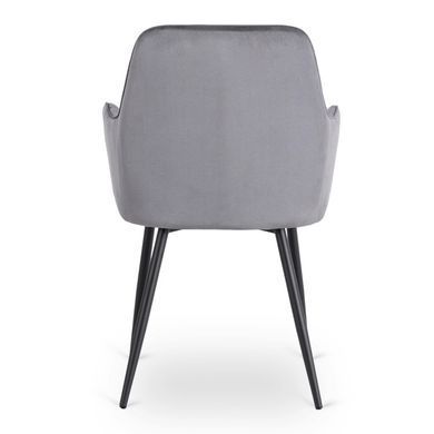 Стул бархатный MEBEL ELITE BRESSO Velvet Серый фотография