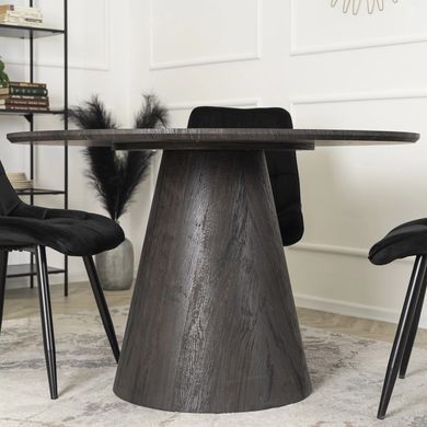 Стіл круглий MEBEL ELITE EMILI 120 см Чорний фотографія