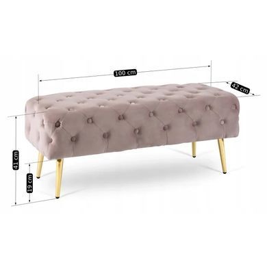 Лава бархатная MEBEL ELITE VERA Velvet Розовый фотография