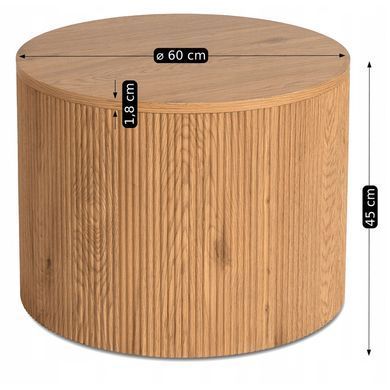 Журнальный столик CLOVER MEBEL ELITE 60x60 Дуб фотография