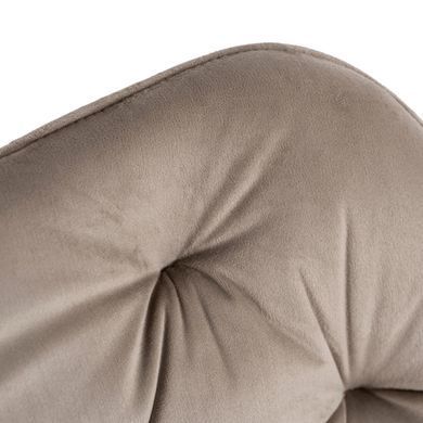 Стілець офісний поворотний оксамитовий MEBEL ELITE KONOR Velvet Беж/золото фотографія