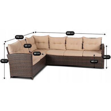 Комплект садовой мебели MEBEL ELITE DALLAS Беж