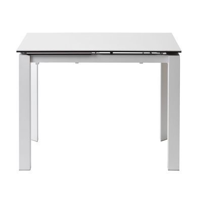 Стіл Обідній BRIGHT PURE WHITE Concepto 102/142x70 Кераміка Білий фотографія