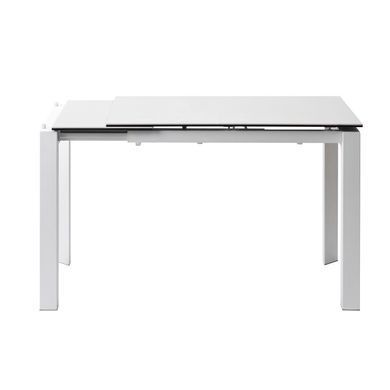 Стіл Обідній BRIGHT PURE WHITE Concepto 102/142x70 Кераміка Білий фотографія