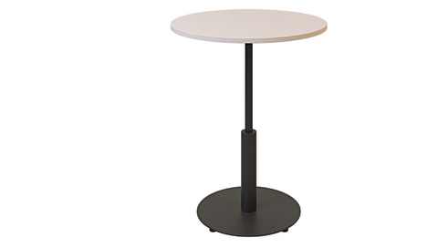 Стол Ibiza R light Lovko 70x70 Черный металл/кашемир фотография