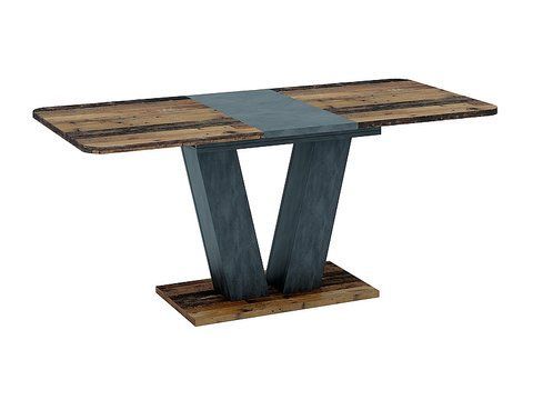 Стіл Обідній PLATON Signal 136(176)X80 Темно Сірий/ Старе Дерево ** фотографія