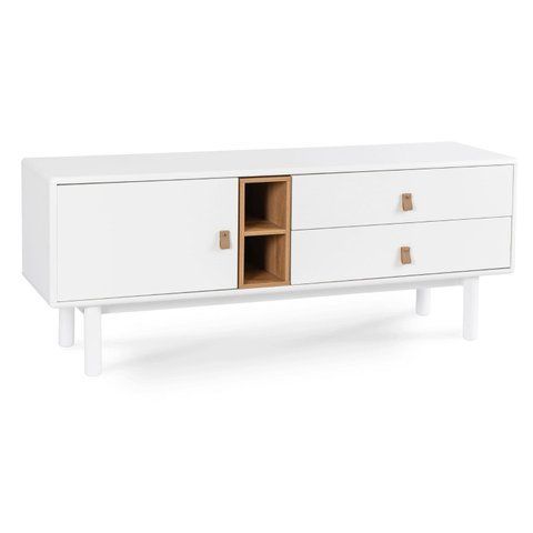 ТВ Тумба MEBEL ELITE ARTI 140 Белый фотография