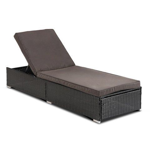 Шезлонг LARGO MEBEL ELITE чорний/коричневий