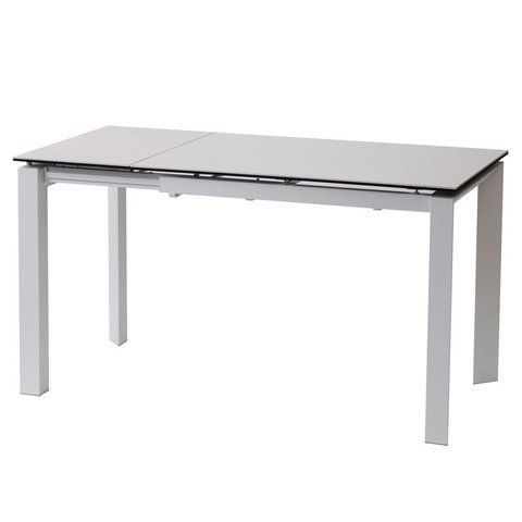 Стіл Обідній BRIGHT PURE WHITE Concepto 102/142x70 Кераміка Білий фотографія