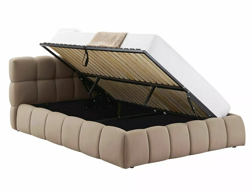 Ліжко PARMA VELVET Signal 160x200 Темний Беж фотографія
