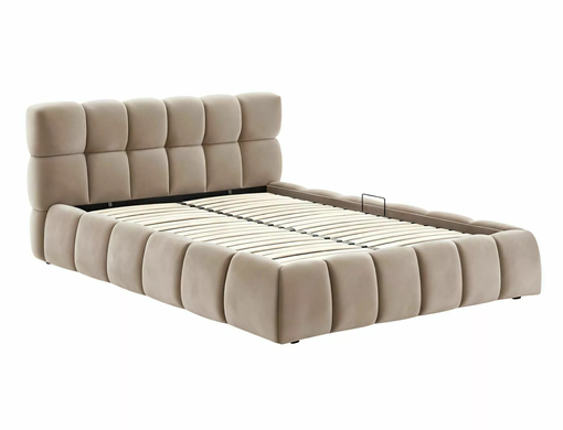 Ліжко PARMA VELVET Signal 160x200 Темний Беж фотографія