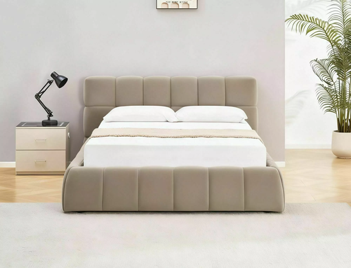Ліжко PARMA VELVET Signal 160x200 Темний Беж фотографія