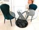 Стіл скляний OPTICO Halmar 122x122 Прозорий