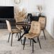 Стіл MEBEL ELITE LAUREN 90X90 дуб рустик / чорний