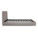 Ліжко оксамитове MEBEL ELITE DENNIS 120x200см Сірий