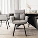 Стілець поворотний MEBEL ELITE CORTADO Velvet Сірий