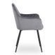 Стул бархатный MEBEL ELITE BRESSO Velvet Серый