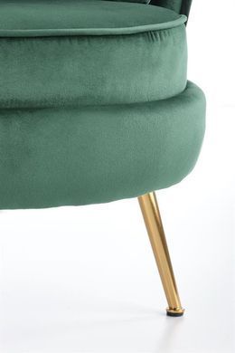 Крісло ALMOND Velvet Halmar Зелений фотографія