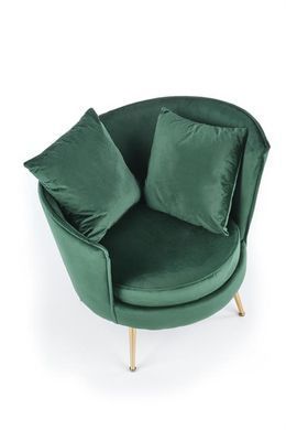 Крісло ALMOND Velvet Halmar Зелений фотографія