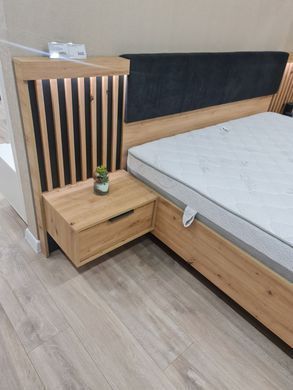 Тумбы прикроватные Perfect Home Талли / Tally с 2 ящиками 1S/51 Дуб артизан/антрацит фотография
