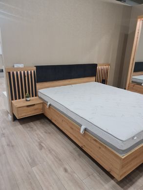 Тумбы прикроватные Perfect Home Талли / Tally с 2 ящиками 1S/51 Дуб артизан/антрацит фотография