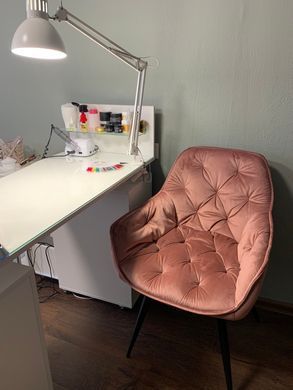 Крісло CHERRY Velvet Signal Антична Троянда фотографія