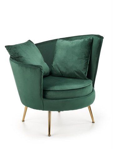 Крісло ALMOND Velvet Halmar Зелений фотографія