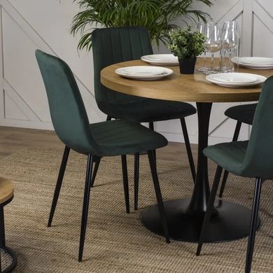 Стул бархатный MEBEL ELITE IBIS Velvet, Зеленый фотография