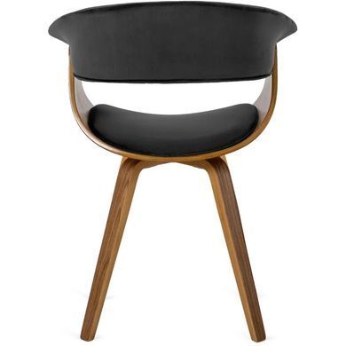 Стул бархатный MEBEL ELITE OHIO 2 Velvet Черный / Натуральный фотография