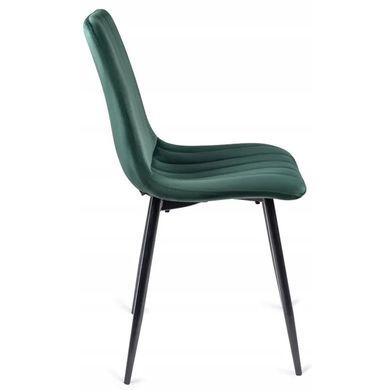 Стул бархатный MEBEL ELITE IBIS Velvet, Зеленый фотография