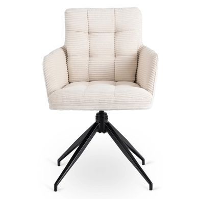 Стілець поворотний MEBEL ELITE AKITA Кремовий фотографія