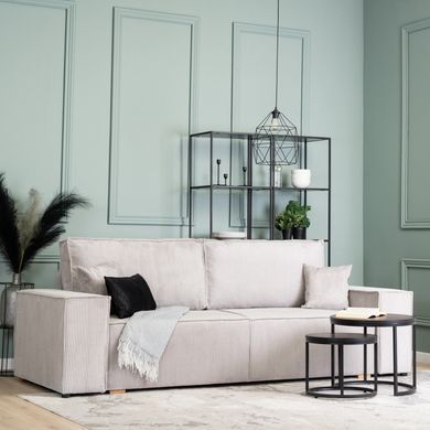 Диван MEBEL ELITE AMIR 247 см Сірий фотографія
