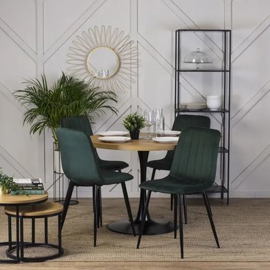 Стул бархатный MEBEL ELITE IBIS Velvet, Зеленый фотография