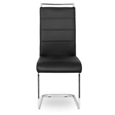 Стул MEBEL ELITE LOCA, экокожа Черный фотография