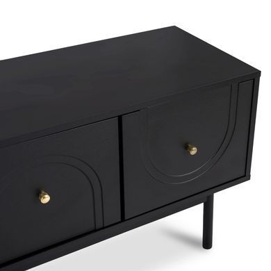 ТВ Тумба MEBEL ELITE MARLEN 155 Черный фотография
