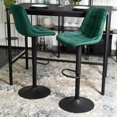 Барний стілець оксамитовий MEBEL ELITE ARCOS 2 Velvet зелений фотографія