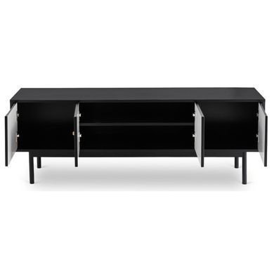 ТВ Тумба MEBEL ELITE MARLEN 155 Черный фотография