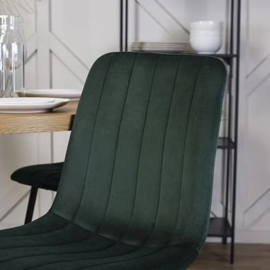 Стул бархатный MEBEL ELITE IBIS Velvet, Зеленый фотография