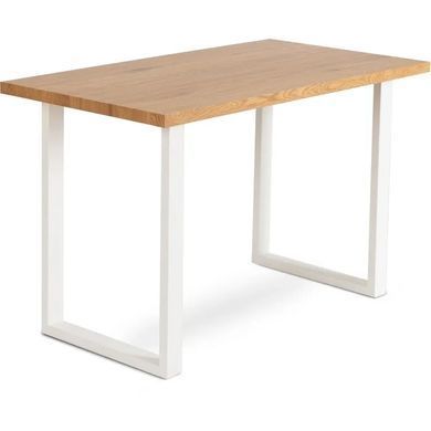 Стіл MEBEL ELITE ALTE 2 120х65 см Золотий дуб / Білий фотографія