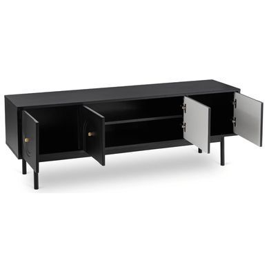 ТВ Тумба MEBEL ELITE MARLEN 155 Черный фотография