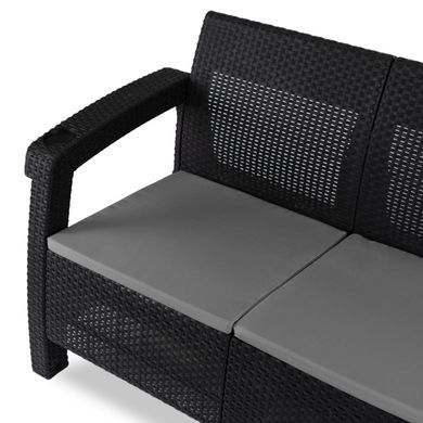 Софа MEBEL ELITE FLINT Чорний