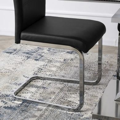 Стул MEBEL ELITE LOCA, экокожа Черный фотография