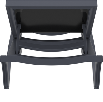 Комплект 2 шезлонга Onto Siesta Pacific + Стол Siesta Ocean Side Table - Dark Grey