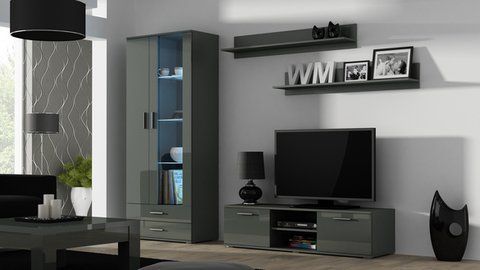 Стінка SOHO 11 Cama Сірий Мат / Сірий Глянець фотографія