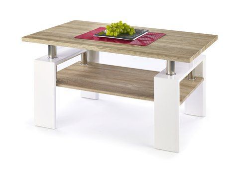 Журнальный столик DIANA H MDF Halmar 110x60 Дуб Сонома / Белый фотография
