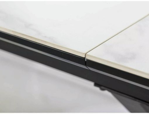 Стол Обеденный LOGAN CERAMIC Signal 160(200)x90 Белый Мат / Черный Мат фотография