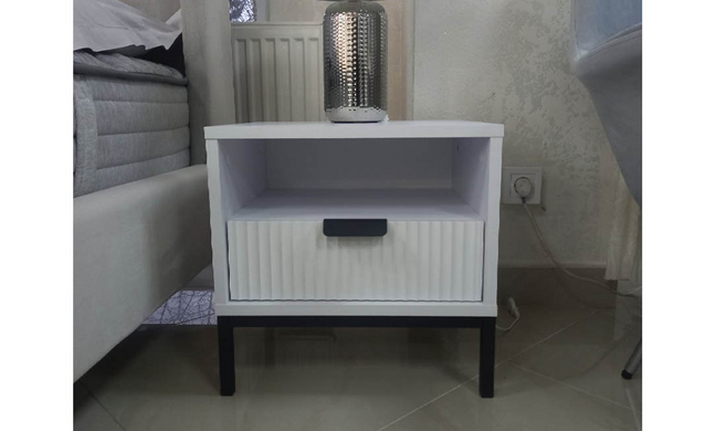 Приліжкова тумба МАЛЬМО Prestol Білий Супер Мат фотографія
